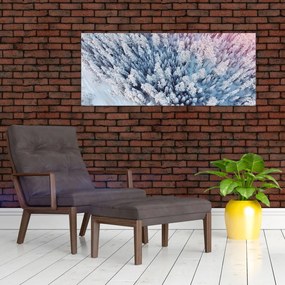 Tablou cu copaci înzăpeziți (120x50 cm)