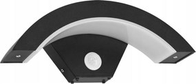 Aplică LED de perete pentru exterior cu senzor LED/10W/230V IP54 negru