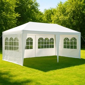Cort de petrecere în grădină 3 x 6 m, alb