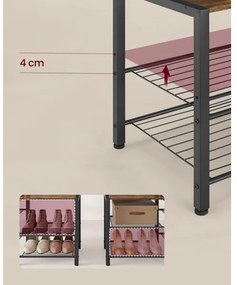 Cuier de podea NAVOR maro/negru