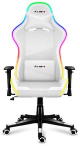 Fotoliu gaming Fusion 6.2 (alb + multicolor) (cu iluminat LED). 1087488