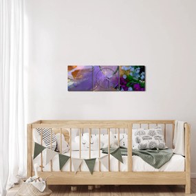 Tablou picnic (cu ceas) (90x30 cm)