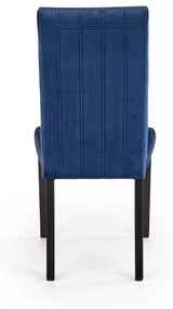 Scaun Diego 2 velvet albastru