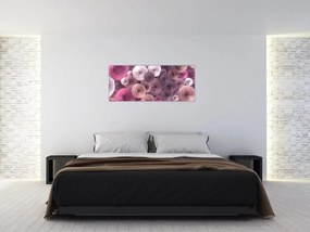 Tablou abstract a florii de trandafir (120x50 cm)