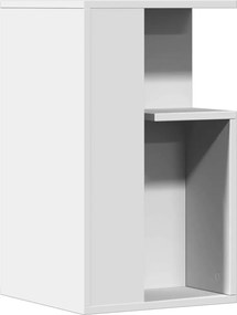 vidaXL Masă laterală, alb, 35x35x60 cm, lemn prelucrat