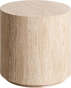 Măsuță de cafea rotundă Novula 45 cm - travertin