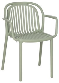 Scaun de dining verde din plastic Alia – Ixia