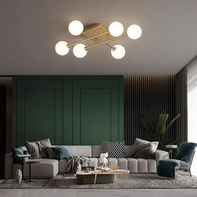 💡 Lustra DN05-6 Auriu – Stil Modern cu Accente Glamour