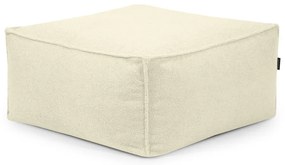 Fotoliu bean bag crem cu tapițerie din țesătură bouclé Mass – SLOWDOWN