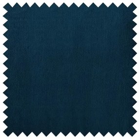 Canapea albastru-închis cu tapițerie din catifea 203 cm Juli – Ropez