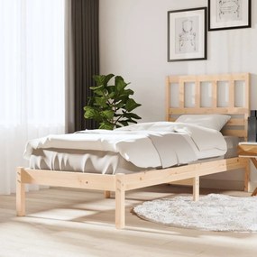 3101013 vidaXL Cadru de pat, 100x200 cm, lemn masiv de pin