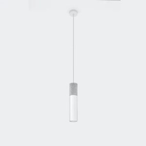 Sollux SL.0647 - Lustr BORGIO 1xGU10/40W/230V beton/metal alb