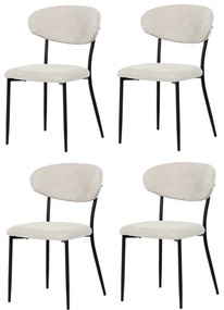Set de scaune de sufragerie CT-W1021 CRM2, 4 buc