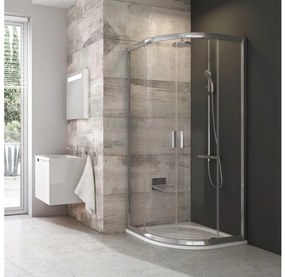 Ravak BLIX 80 x 80 cm, cabină de duș cvadrant, 4 elemente, crom lucios (3B240C00Z1B)