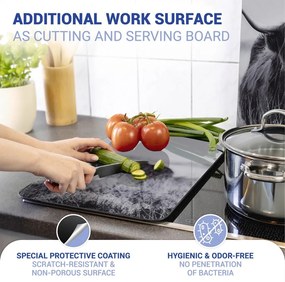 Protecții de aragaz 2 buc. din sticlă temperată 30x52 cm Universal Highland Cattle – Wenko