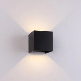 Aplica LED dimabila iluminat exterior ambiental IP54 DAVOS neagra MA-8601