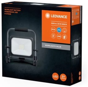 Ledvance - Proiector LED reglabil WORKLIGHT BATTERY LED/30W/5V IP54