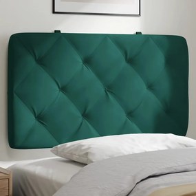 374705 vidaXL Pernă tăblie de pat, verde, 80 cm, catifea