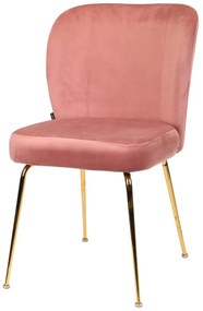 Scaun sufragerie Allia  (roz + auriu). 1098707