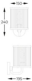 Aplica de perete eleganta design modern SERGIO negru mat
