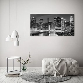 Tablou acrilic Manhattan pe timp de noapte