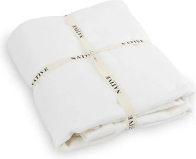 Lenjerie de pat albă din in pentru pat dublu 200x200 cm Blanco – Native Natural