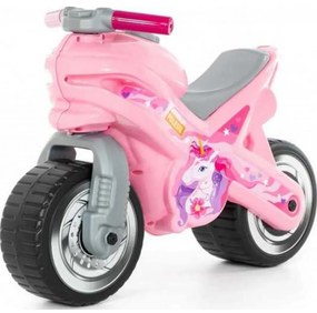Motocicleta fara pedale, MX-ON, roz, 70x30x49,3 cm, Polesie