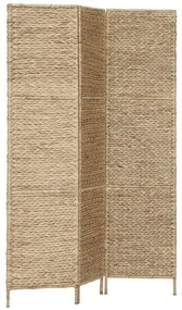 247345 vidaXL Paravan cameră cu 3 panouri, 116 x 160 cm, zambilă de apă