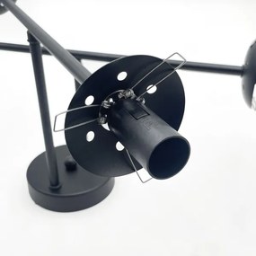 Brilagi - Lustră aplicată MALIVA 4xE14/15W/230V negru/alb