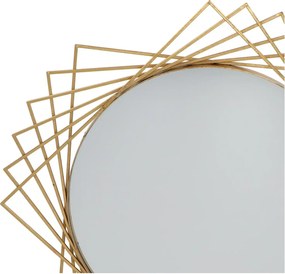 Oglinda geometrica Glam,auriu,  ⌀ 85 cm