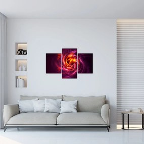 Tabloul cu abstracțiune modernă care luminează (90x60 cm)