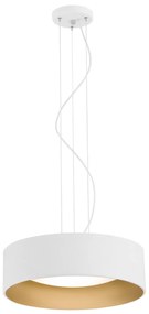 Lustra suspendata design modern circular MOHITO alb/auriu