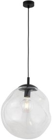 TK Lighting Sol lampă suspendată 1x15 W negru-transparent 4262