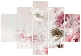 Tablou - Pictura flori roz (150x105 cm)