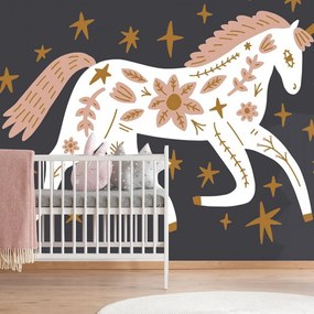 Tapet autoadeziv unicorn de poveste în stil popular