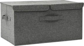 vidaXL Cutie de depozitare, antracit, 50x30x25 cm, material textil