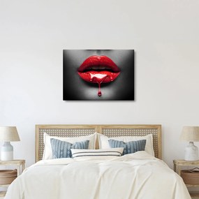 Tablou cu buze de femeie (70x50 cm)