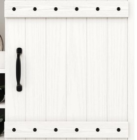 Bufet modern cu suport pentru pahare de vin, Alb | Aosom Romania