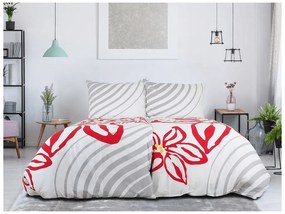 Lenjerie de pat din bumbac FLOERIC gri deschis Dimensiune lenjerie de pat: 70 x 90 cm | 140 x 200 cm