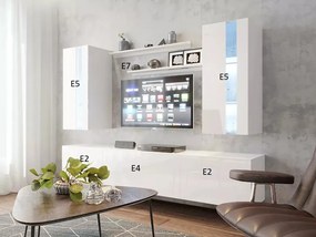 Mobilier living Berny 65 (alb + Alb lucios). 1087192