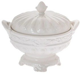 Bomboniera din ceramica alba 20 cm x 17 cm