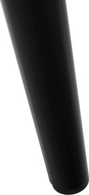 Scaun, piele ecologică gri deschis/negru, HAZAL