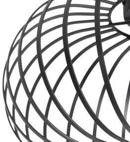 Plafoniera inteligentă neagră 39 cm inclusiv Wi-Fi G95 - Johanna