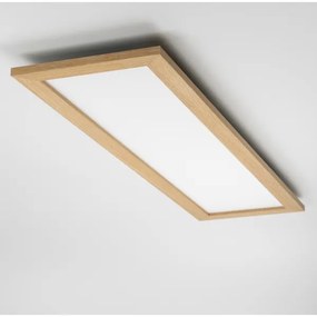 Plafonieră LED dimabilă Brilagi SLIMFRAME WOOD LED/58W/230V 124x34 cm + telecomandă