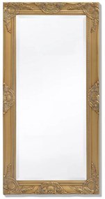 Oglindă de perete în stil baroc, 100 x 50 cm, auriu