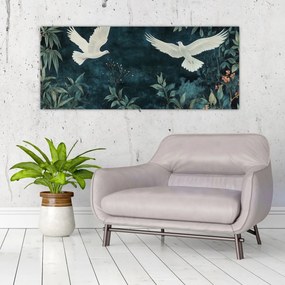 Tablou - Două porumbei (120x50 cm)