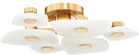 Lustra aplicata LED design LUX, Alabastru, Holmdel