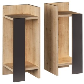 Măsuță de noptieră Elos Oak, 2 buc