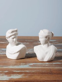 Set sare si piper, din portelan, Bust