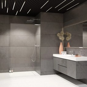 Paravan de dus tip Walk-in Radaway Modo SL II crom lucios-transparent 120 cm sticla securizata 8 mm dreapta